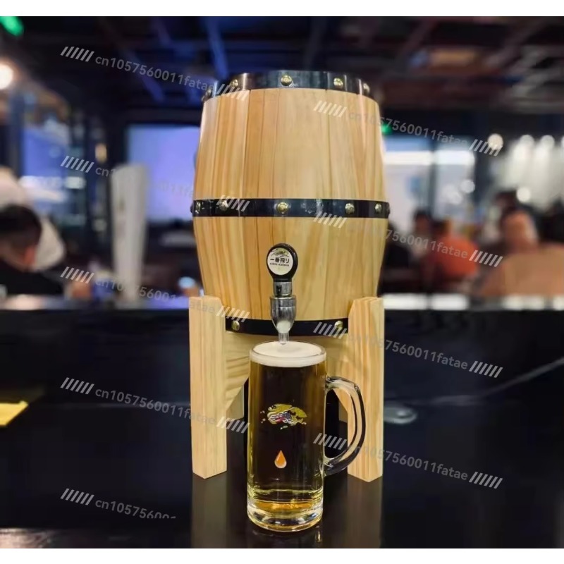 Wine Draft Beer - ชั้นวางเบียร์ 3 ลิตร พร้อมถังสแตนเลสสำหรับเบียร์สด เครื่องจ่ายไวน์คราฟต์ พร้อมก๊อกน้ำ