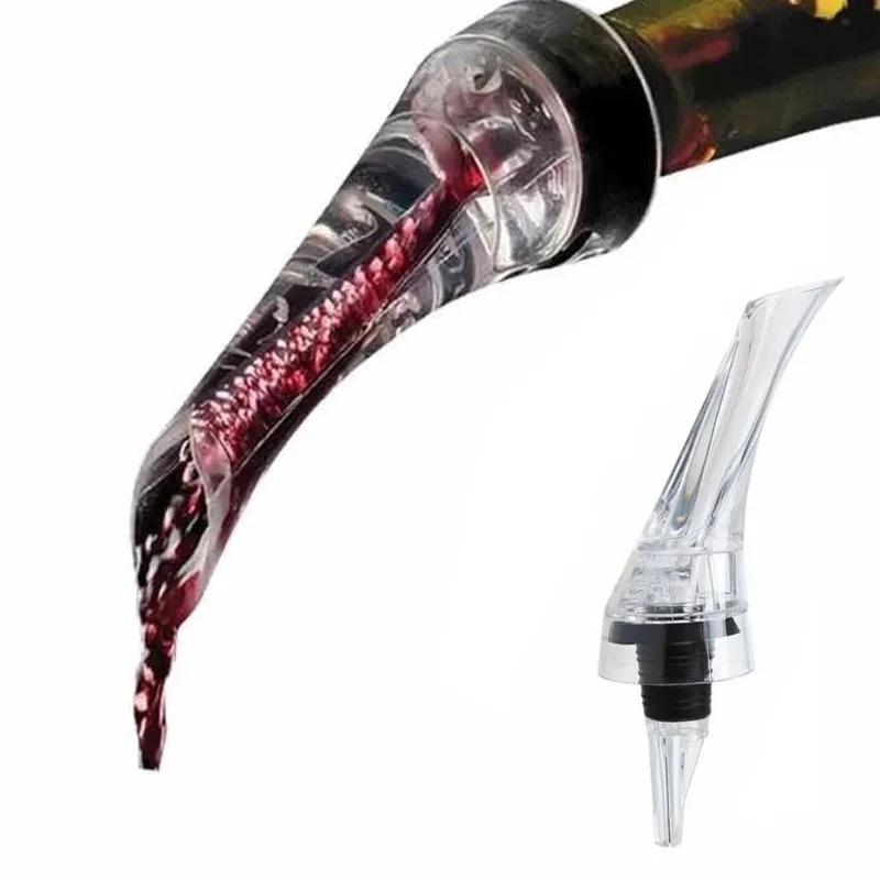 Wine Aerator Pour - อุปกรณ์ครัว ขวดใส่ไวน์ ที่เติมอากาศไวน์ หัวเทไวน์ ที่เติมอากาศไวน์แบบรวดเร็ว อุปกรณ์เทไวน์