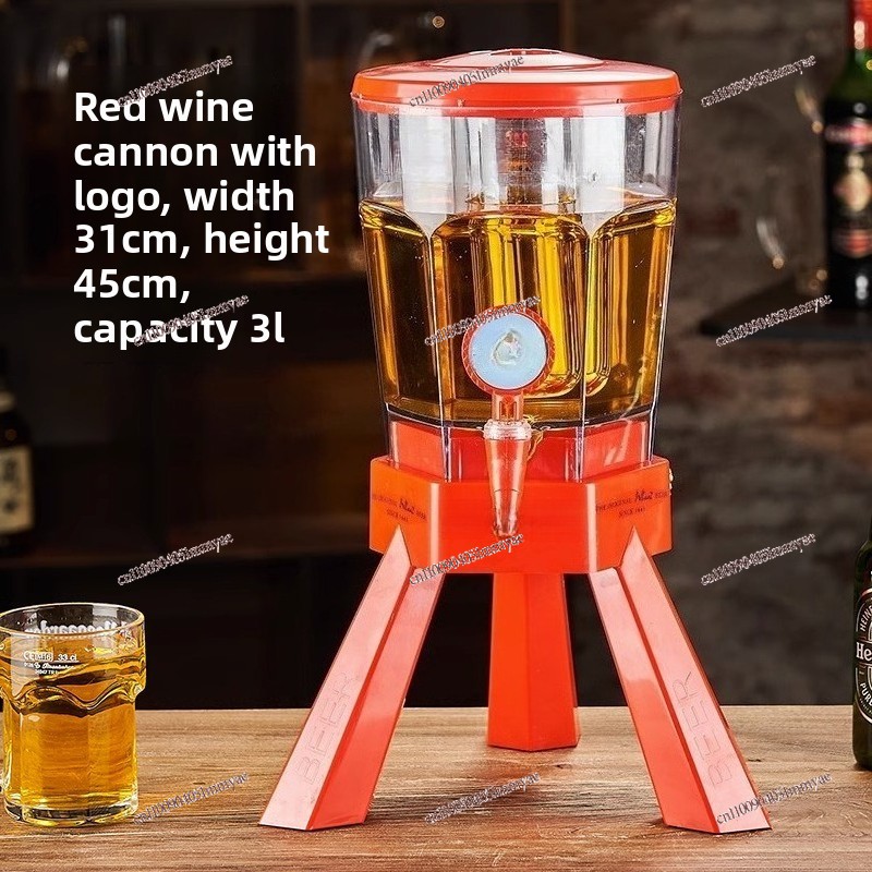 Wine Draft Beer - ถังเบียร์ 3 ลิตร พร้อมก๊อกไวน์แคนนอน บาร์สำหรับคนดังทางอินเทอร์เน็ต ชุดไวน์โค้ก