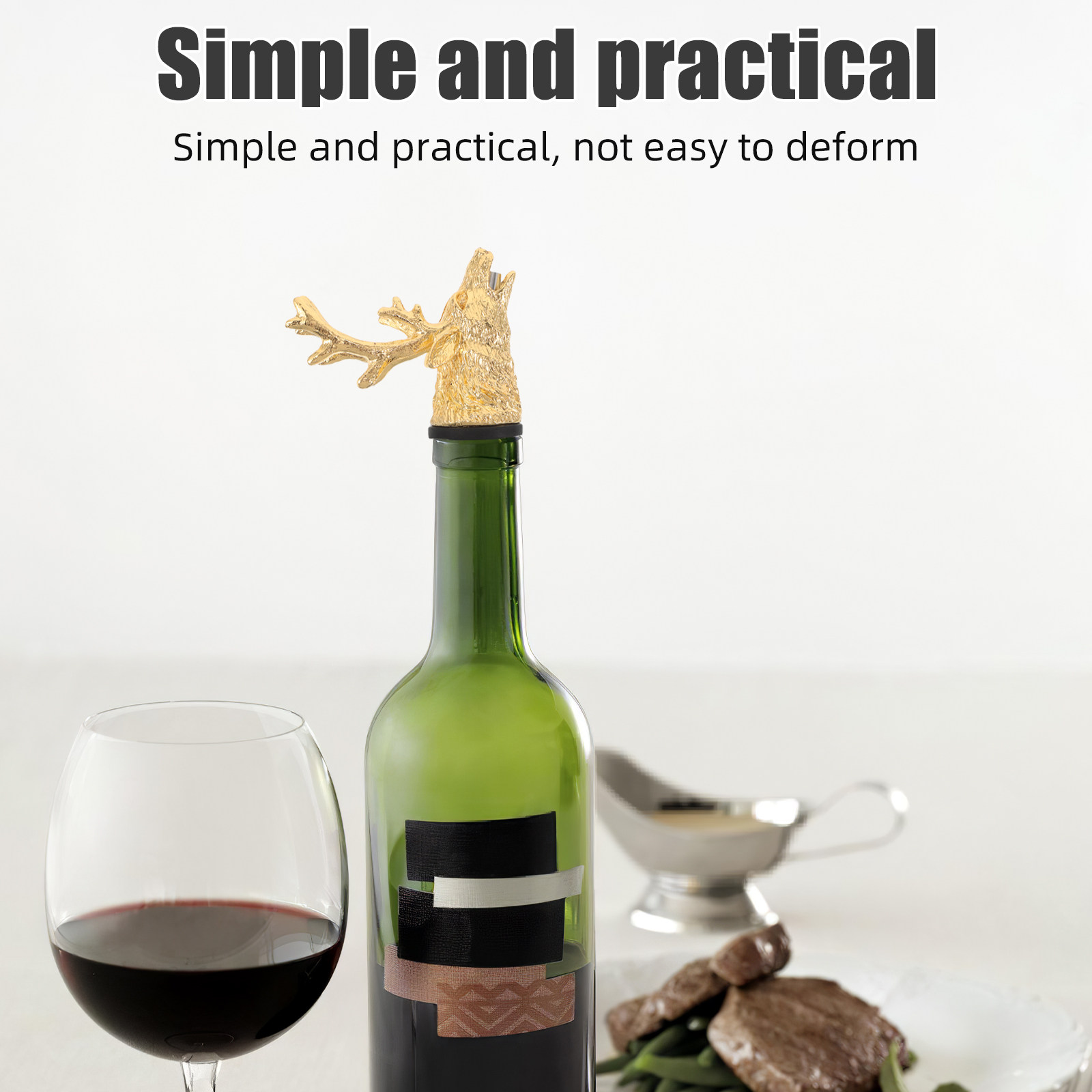 ที่รินไวน์รูปกวาง โลหะผสมสังกะ - Wine Aerator Pour บทวิจารณ์และราคา