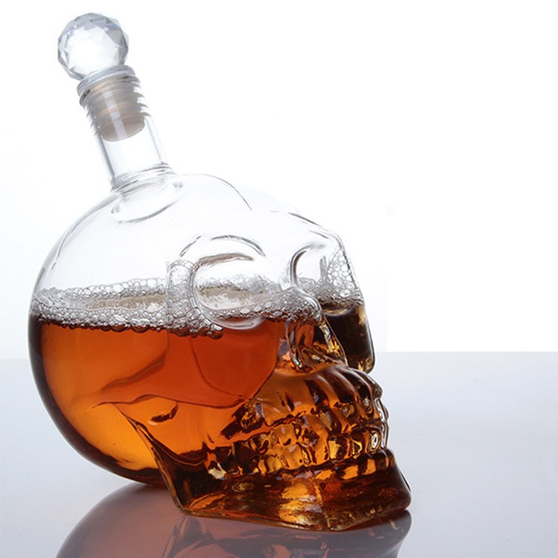 Creative Skull Head Decanter ข - Whisky Beer And Wine บทวิจารณ์และราคา