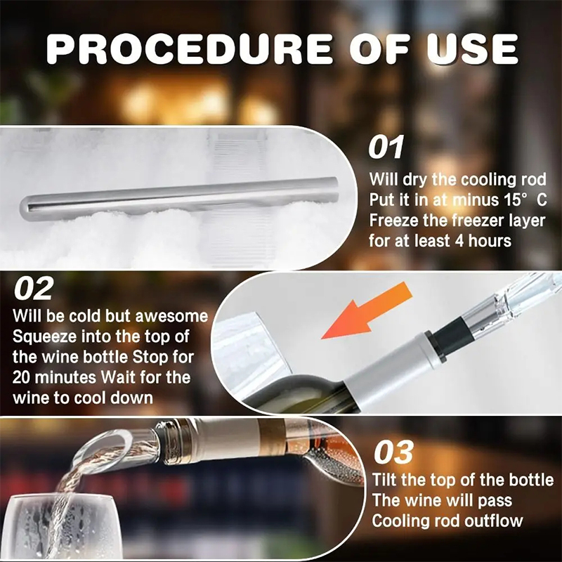 แท่งทำความเย็นไวน์สแตนเลส พร้อ - Wine Aerator Pour บทวิจารณ์และราคา